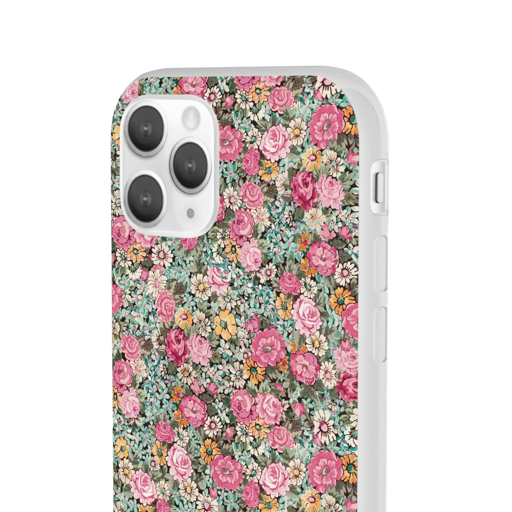 Flexi Cases / bright pink floral