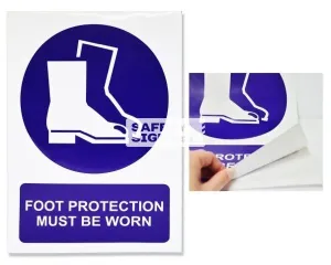 Foot Protection Must Be Worn (M012_VNL)