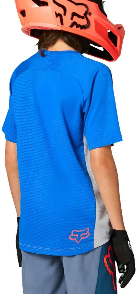 Fox YOUTH DEFEND SS JERSEY - Steel Grey
