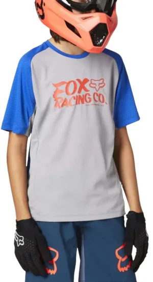 Fox YOUTH DEFEND SS JERSEY - Steel Grey