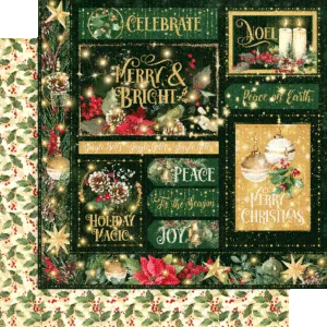 G45 - Merry & Bright - 12x12 Single Sheet / Merry & Bright