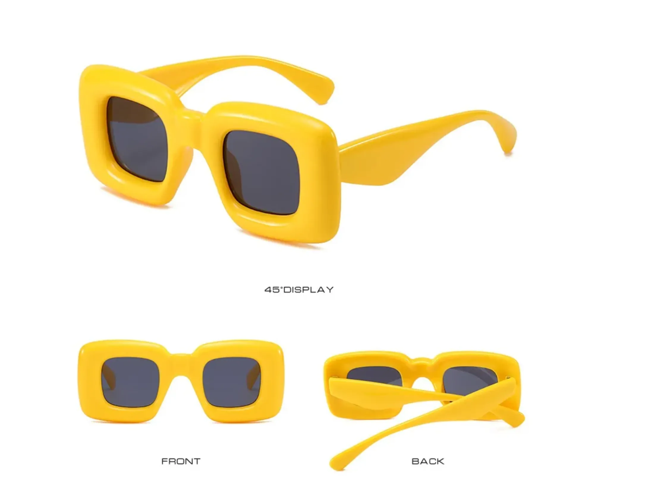 Gafas de Sol diseño Inflado Hipster Punk Antro Rectangular y Cat Eye