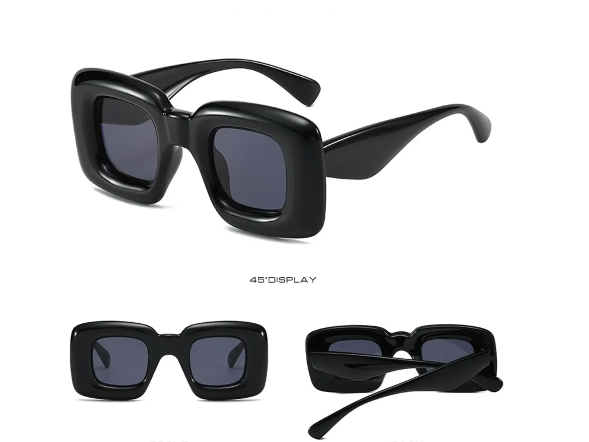Gafas de Sol diseño Inflado Hipster Punk Antro Rectangular y Cat Eye