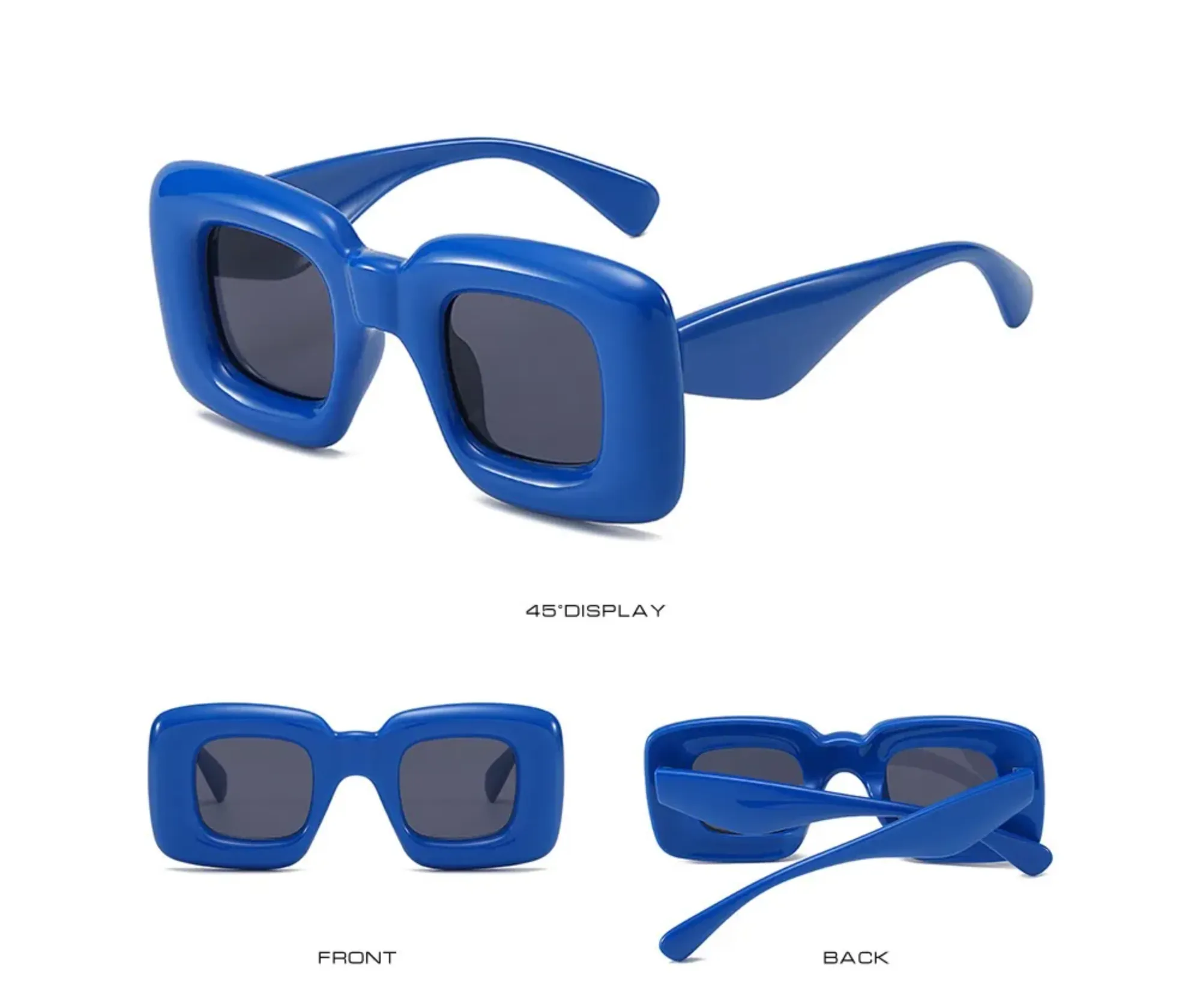 Gafas de Sol diseño Inflado Hipster Punk Antro Rectangular y Cat Eye