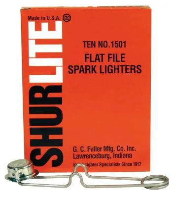 GC Fuller Shurlite® Spark Lighter, Flat Lighter with Round Cup Design, 1501