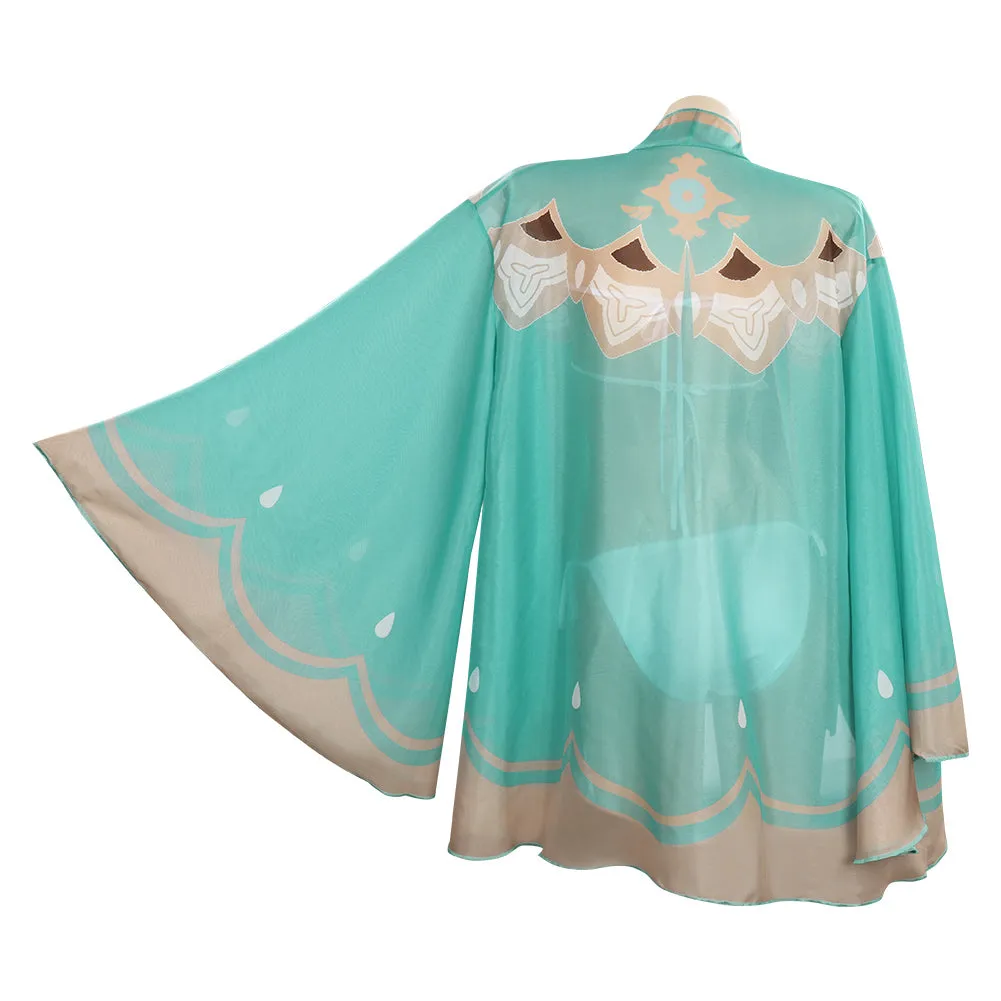 Genshin Impact  Venti/Barbatos Cosplay Costume Swimwear Cloak Outfits Halloween Carnival Suit