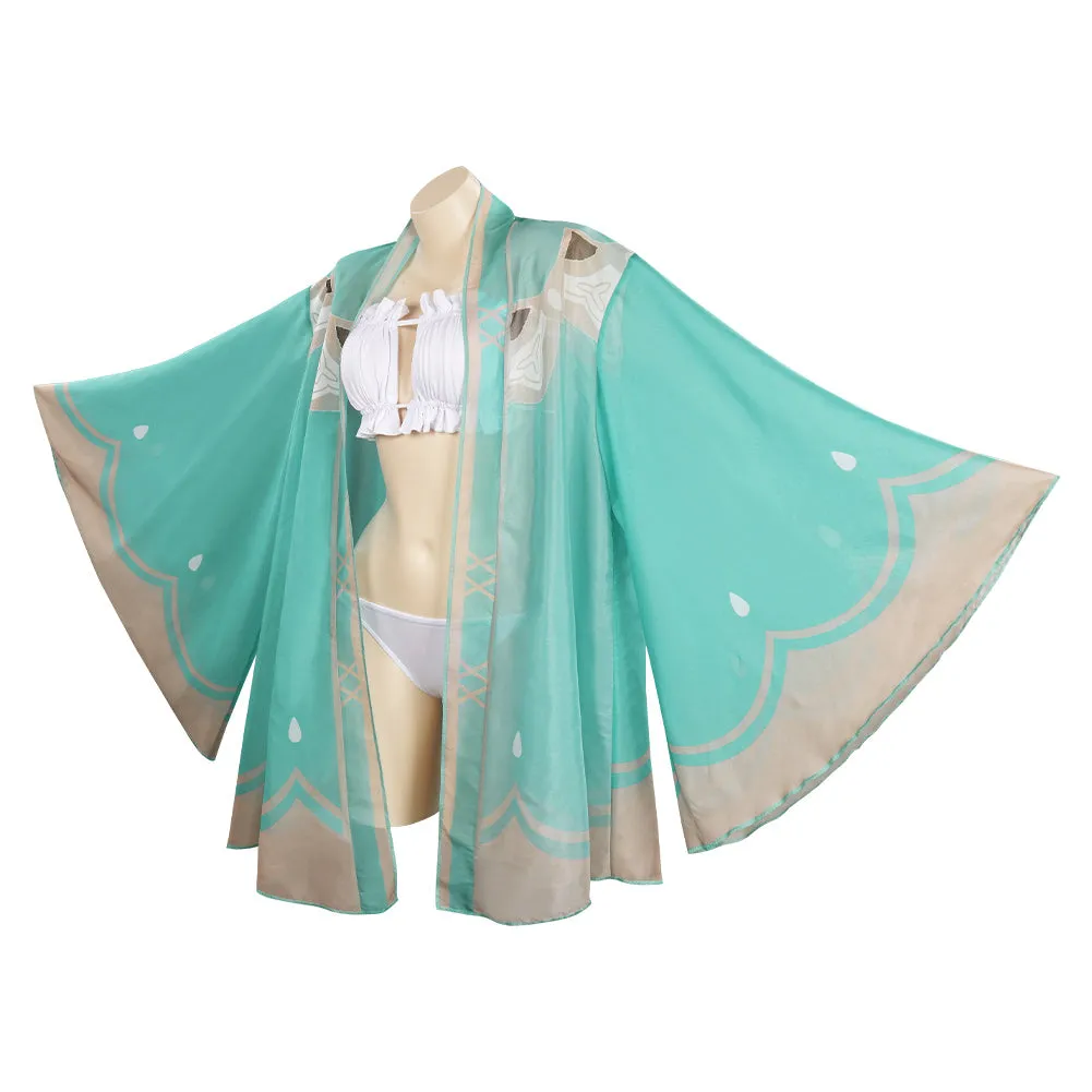 Genshin Impact  Venti/Barbatos Cosplay Costume Swimwear Cloak Outfits Halloween Carnival Suit