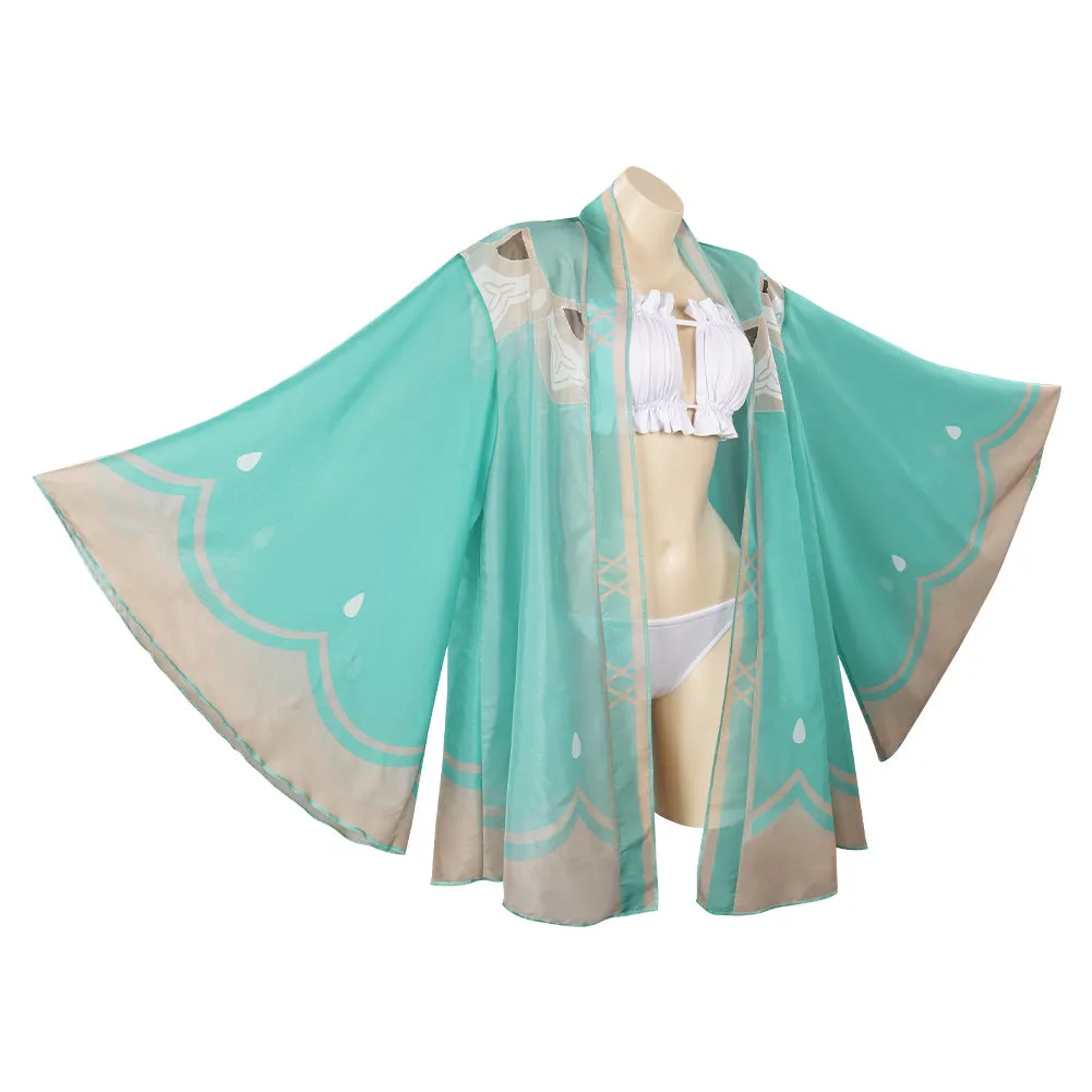 Genshin Impact  Venti/Barbatos Cosplay Costume Swimwear Cloak Outfits Halloween Carnival Suit