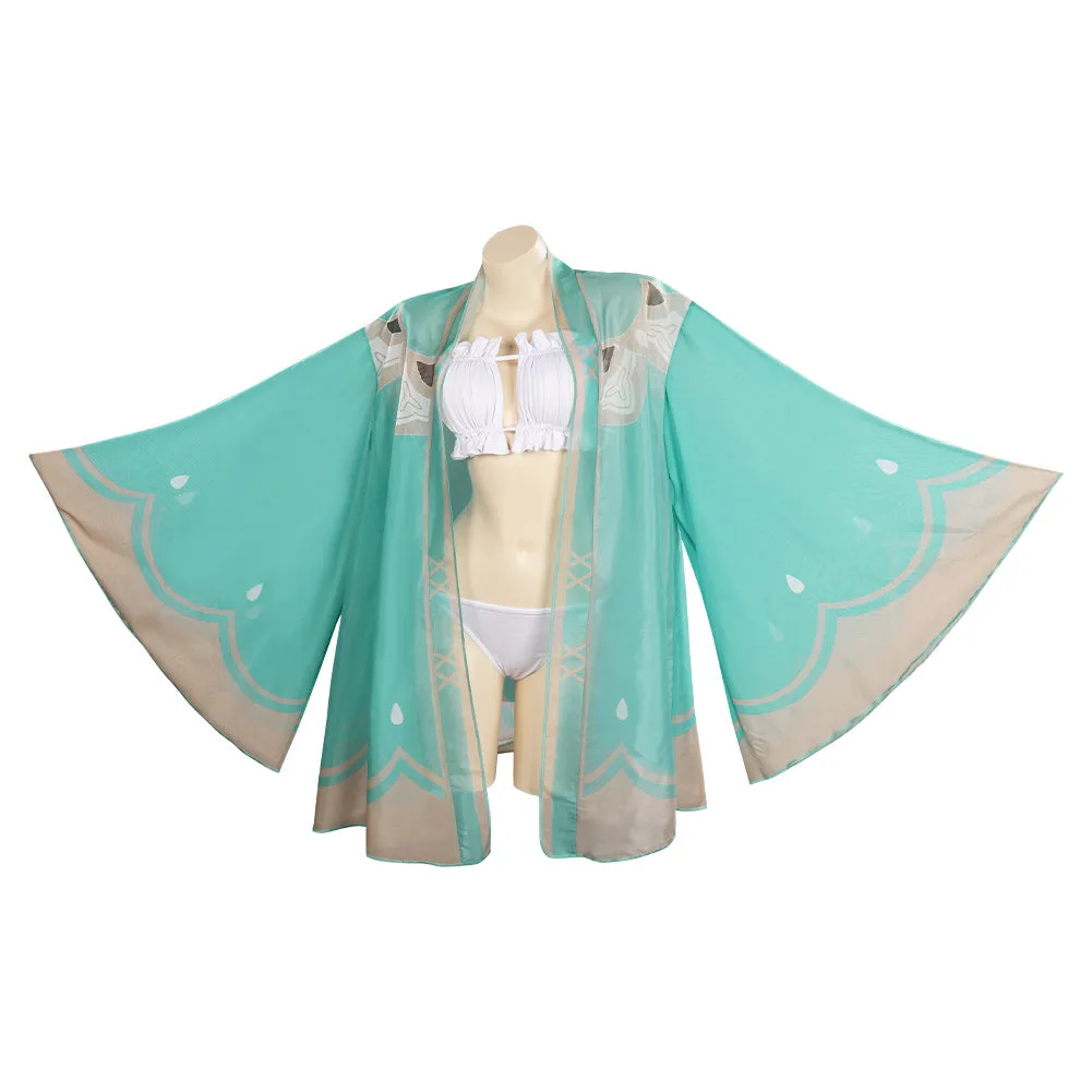 Genshin Impact  Venti/Barbatos Cosplay Costume Swimwear Cloak Outfits Halloween Carnival Suit