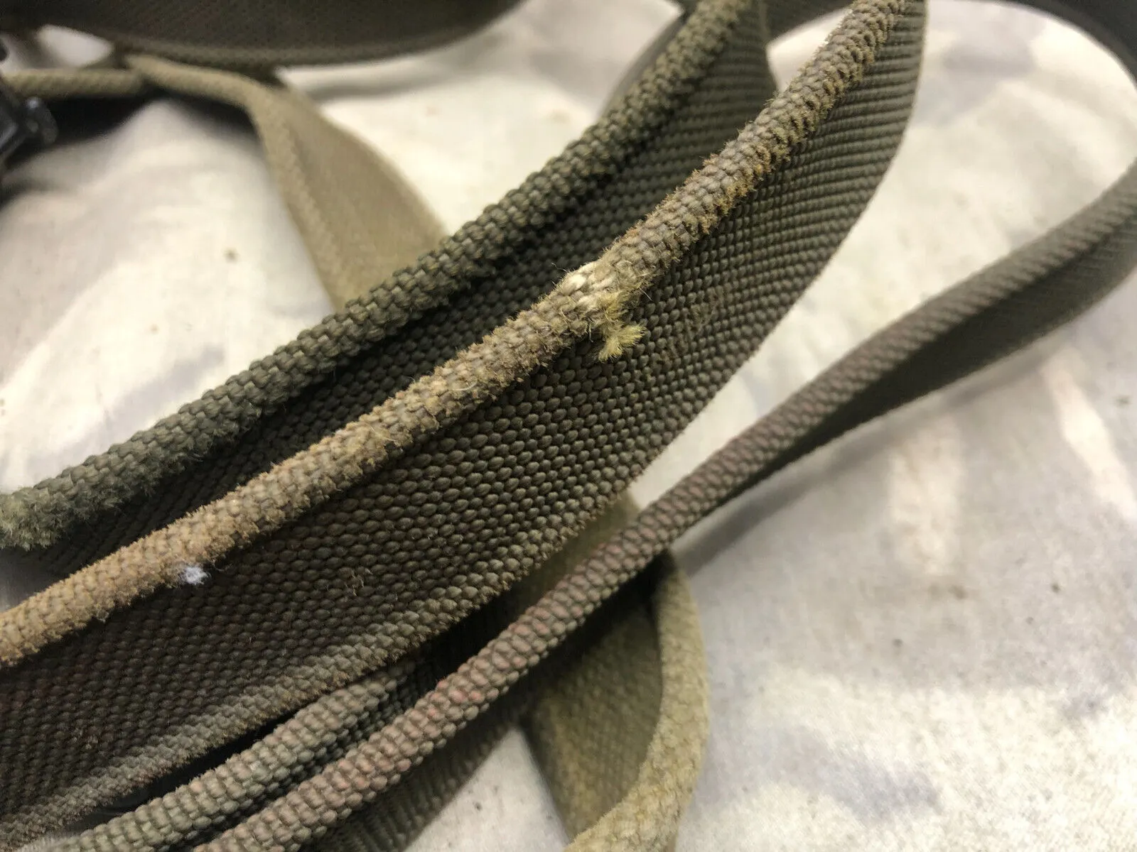 Genuine British Army SLR Rifle Sling / Shoulder Strap - Used Worn Condition