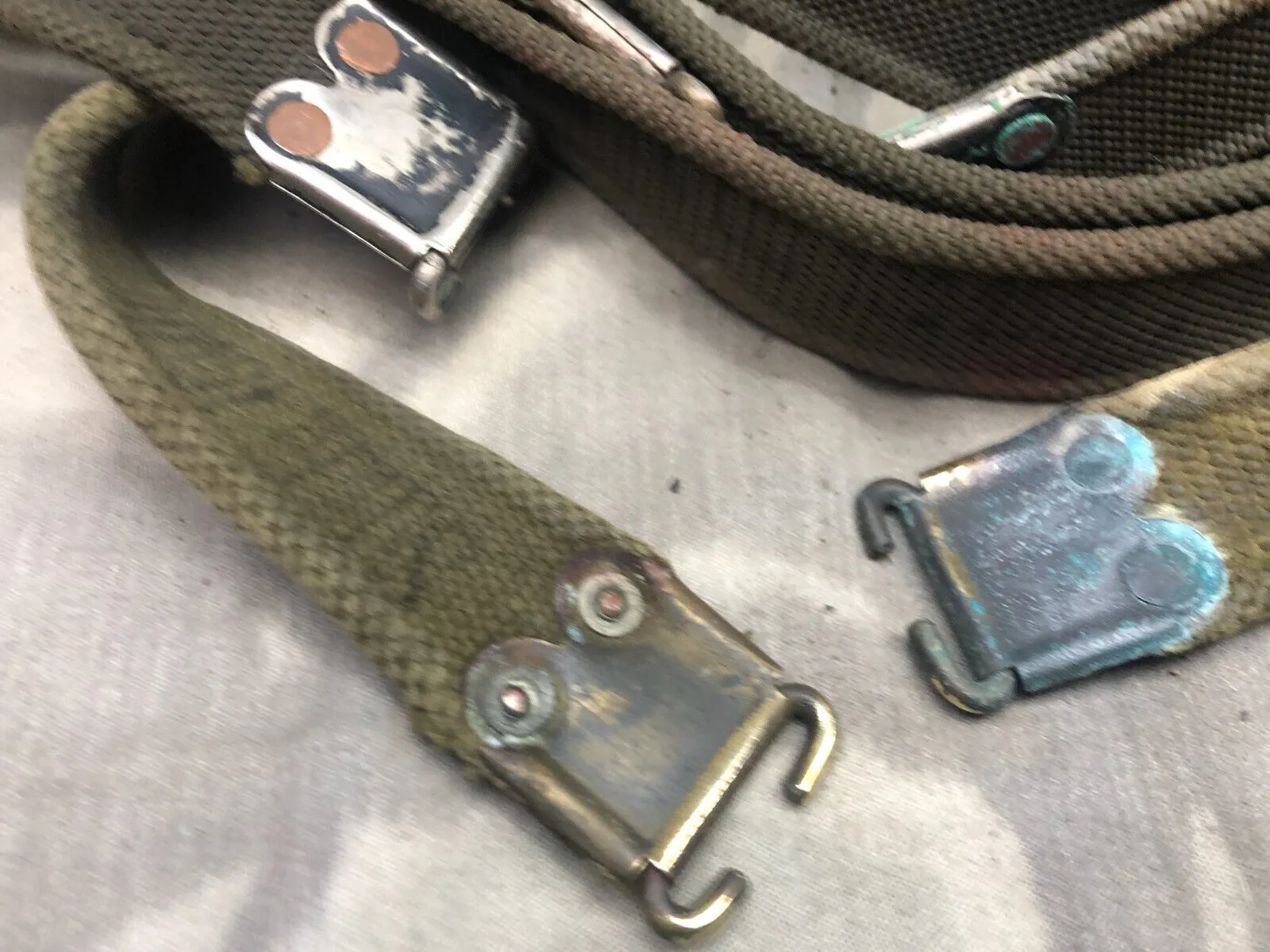 Genuine British Army SLR Rifle Sling / Shoulder Strap - Used Worn Condition