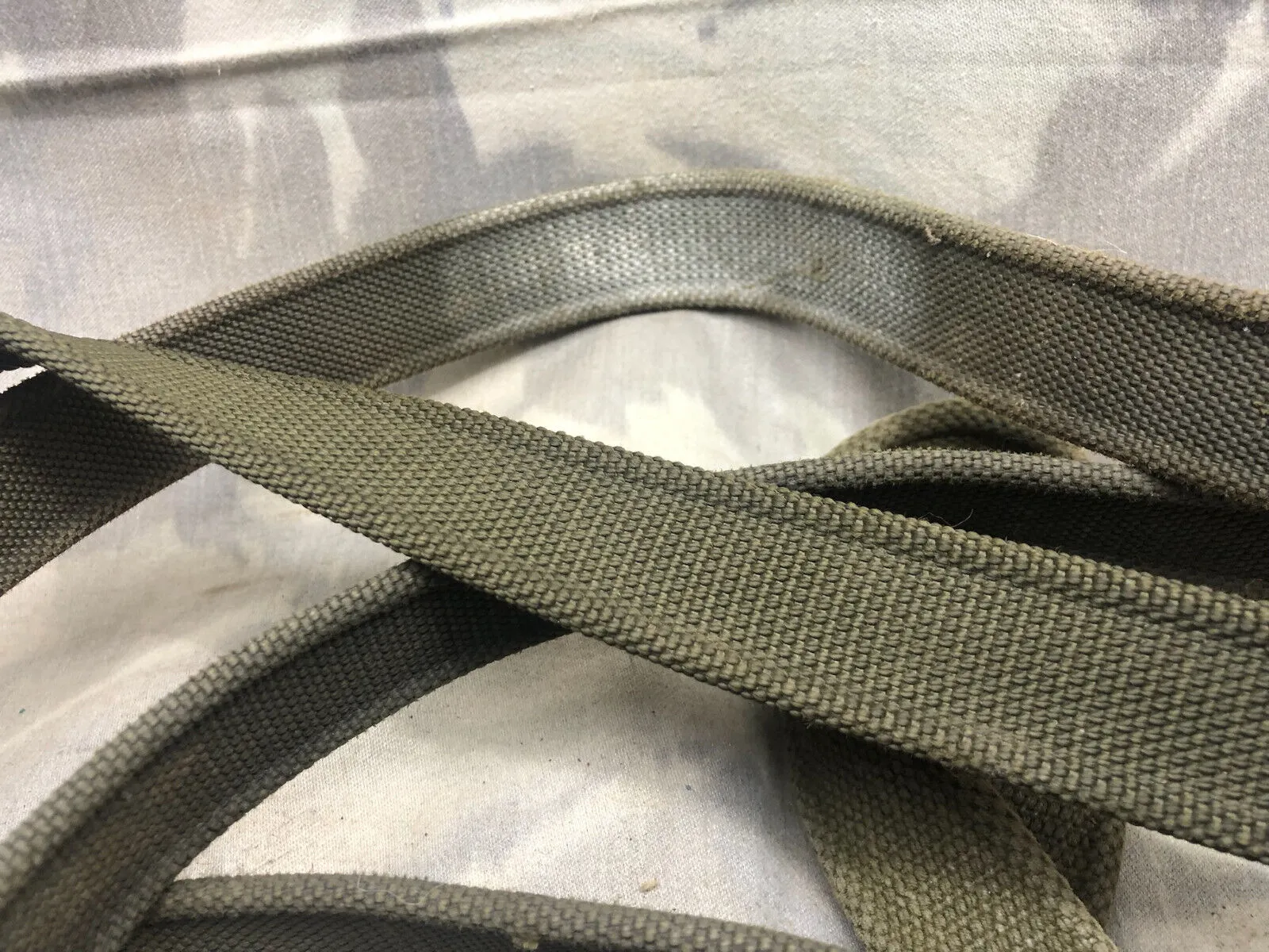 Genuine British Army SLR Rifle Sling / Shoulder Strap - Used Worn Condition