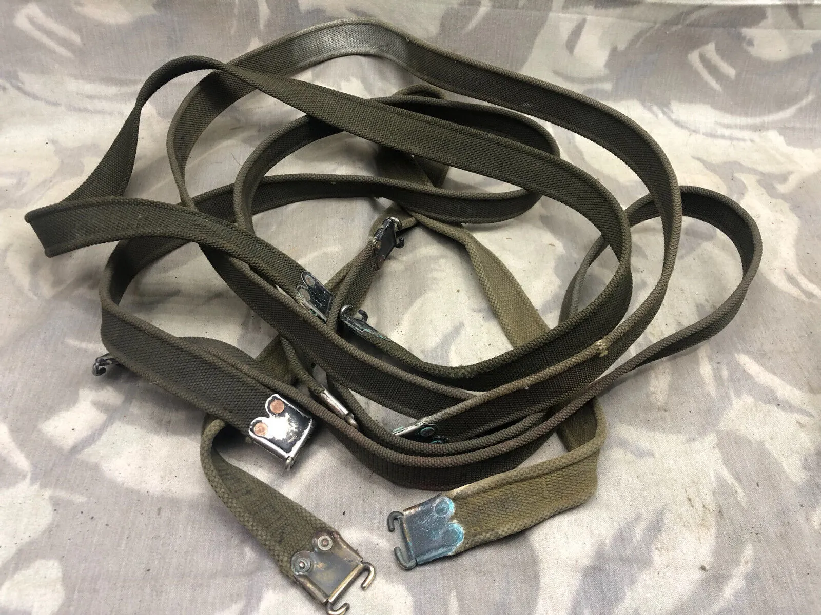 Genuine British Army SLR Rifle Sling / Shoulder Strap - Used Worn Condition