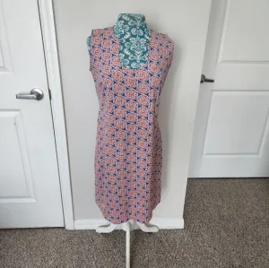 Geometric Patterned Sleeveless Dress
