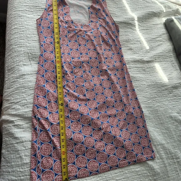 Geometric Patterned Sleeveless Dress
