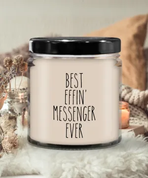 Gift For Messenger Best Effin' Messenger Ever Candle 9oz Vanilla Scented Soy Wax Blend Candles Funny Coworker Gifts