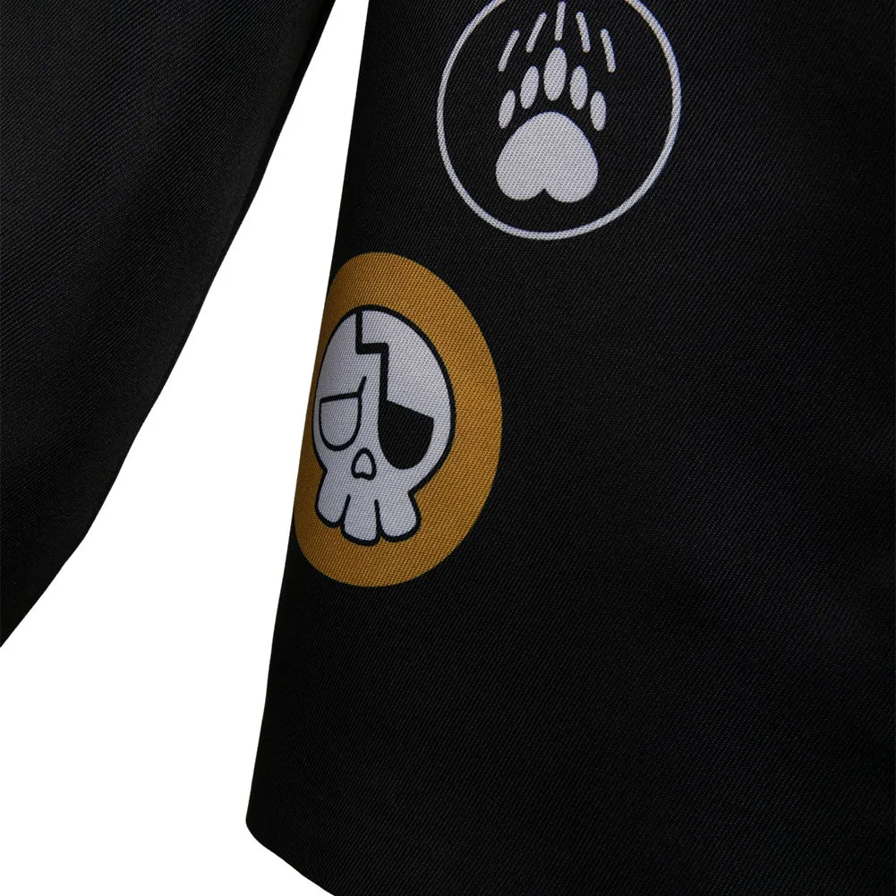 Girls Band Cry 2024 Momoka Kawaragi Black Printed Hoodie Coat Anime Cosplay Costume Outfits Halloween Carnival Suit