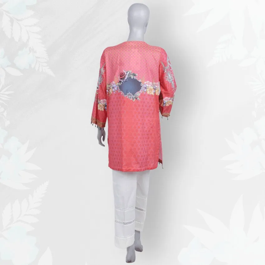 Girls Casual Printed Lawn Kurti - PRST-064