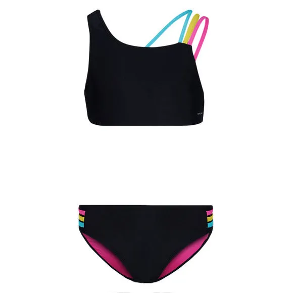 Girl's Multi Strap Shoulder Jr Two-Piece Swimsuit