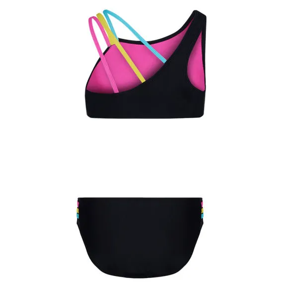 Girl's Multi Strap Shoulder Jr Two-Piece Swimsuit