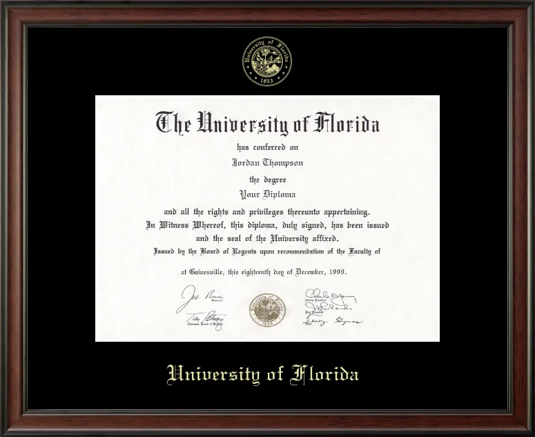 Gold Embossed Studio Diploma Frame-321532