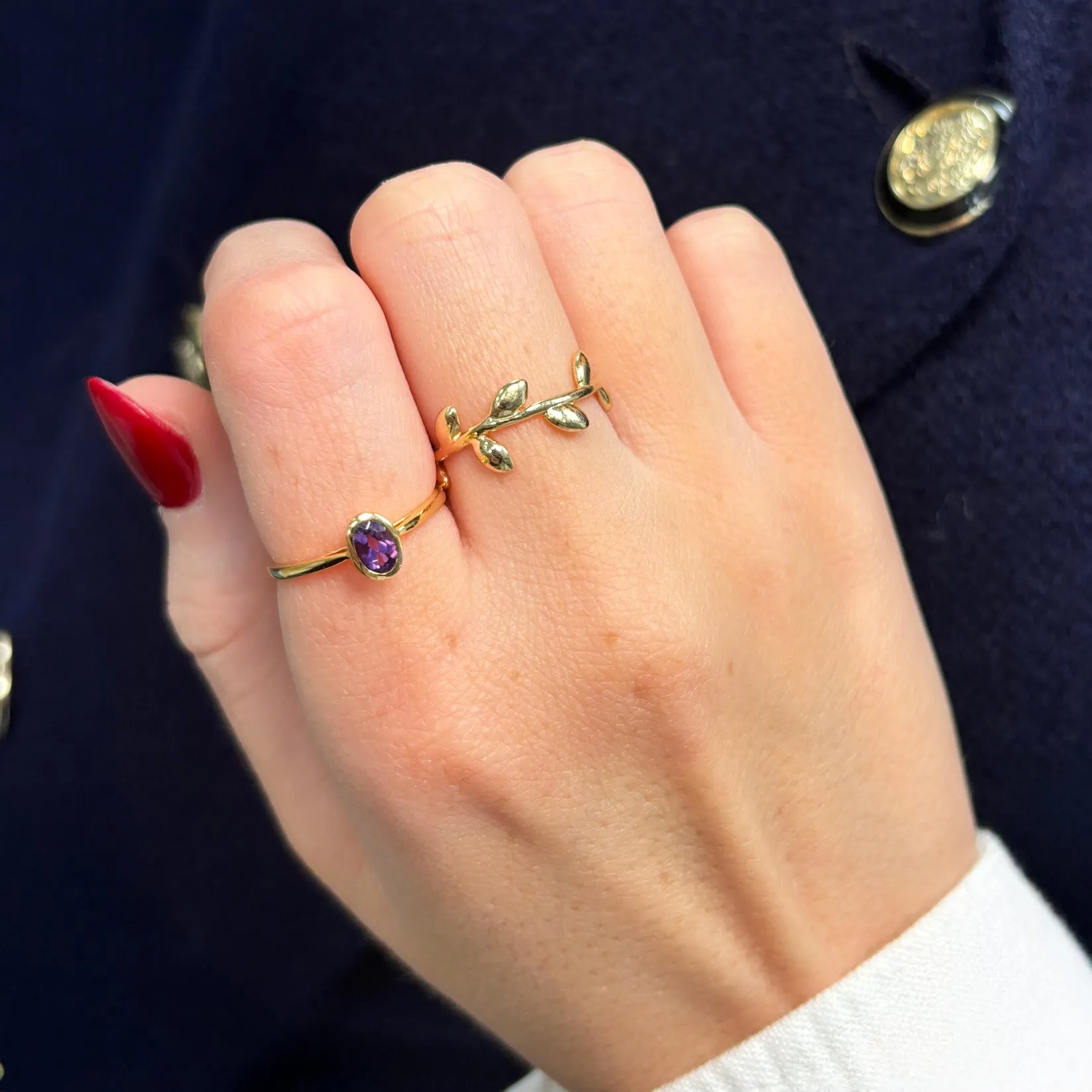Gold Leaf Ring