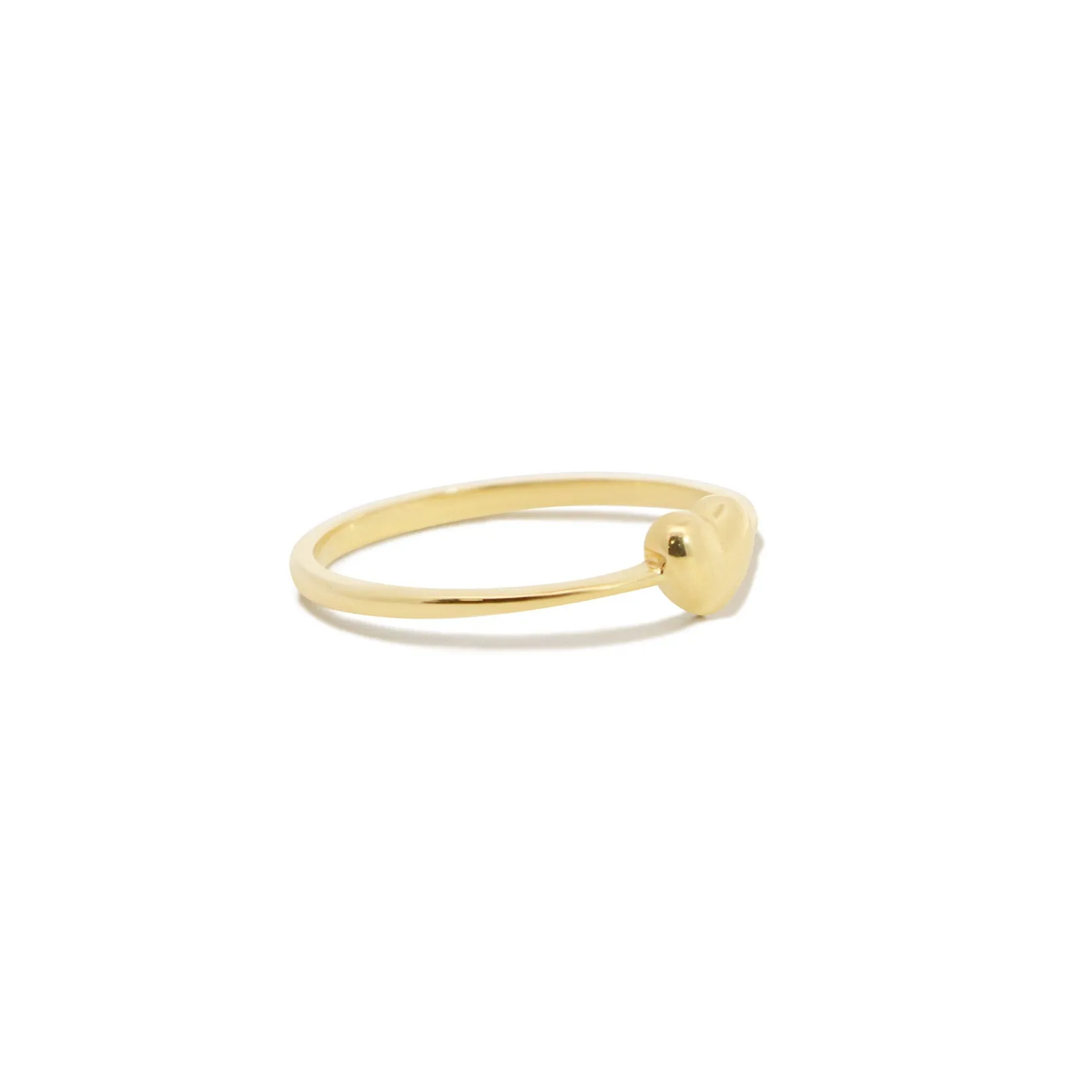 Gold Puffy Heart Ring