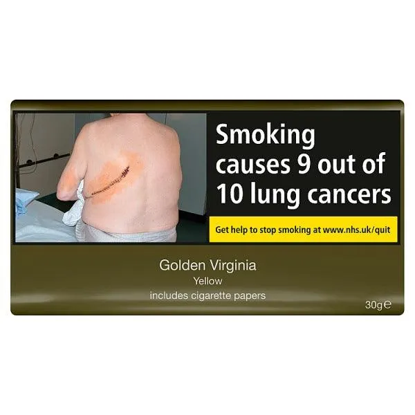 Golden Virginia Bright Yellow Pocket Pouch 30gm Tobacco