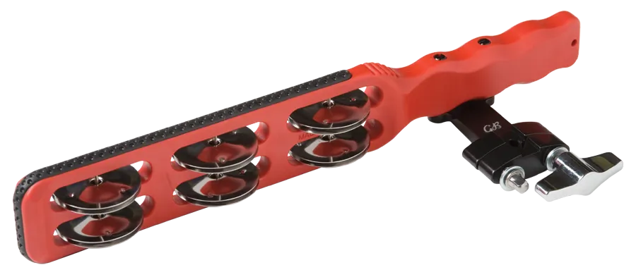 Gon Bops Red Jingle Stick Tambourine