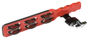 Gon Bops Red Jingle Stick Tambourine