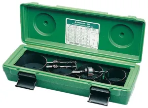 Greenlee 835 Bi-Metal Hole Saw Kit, Conduit Sizes, 1/2-Inch - 4-Inch