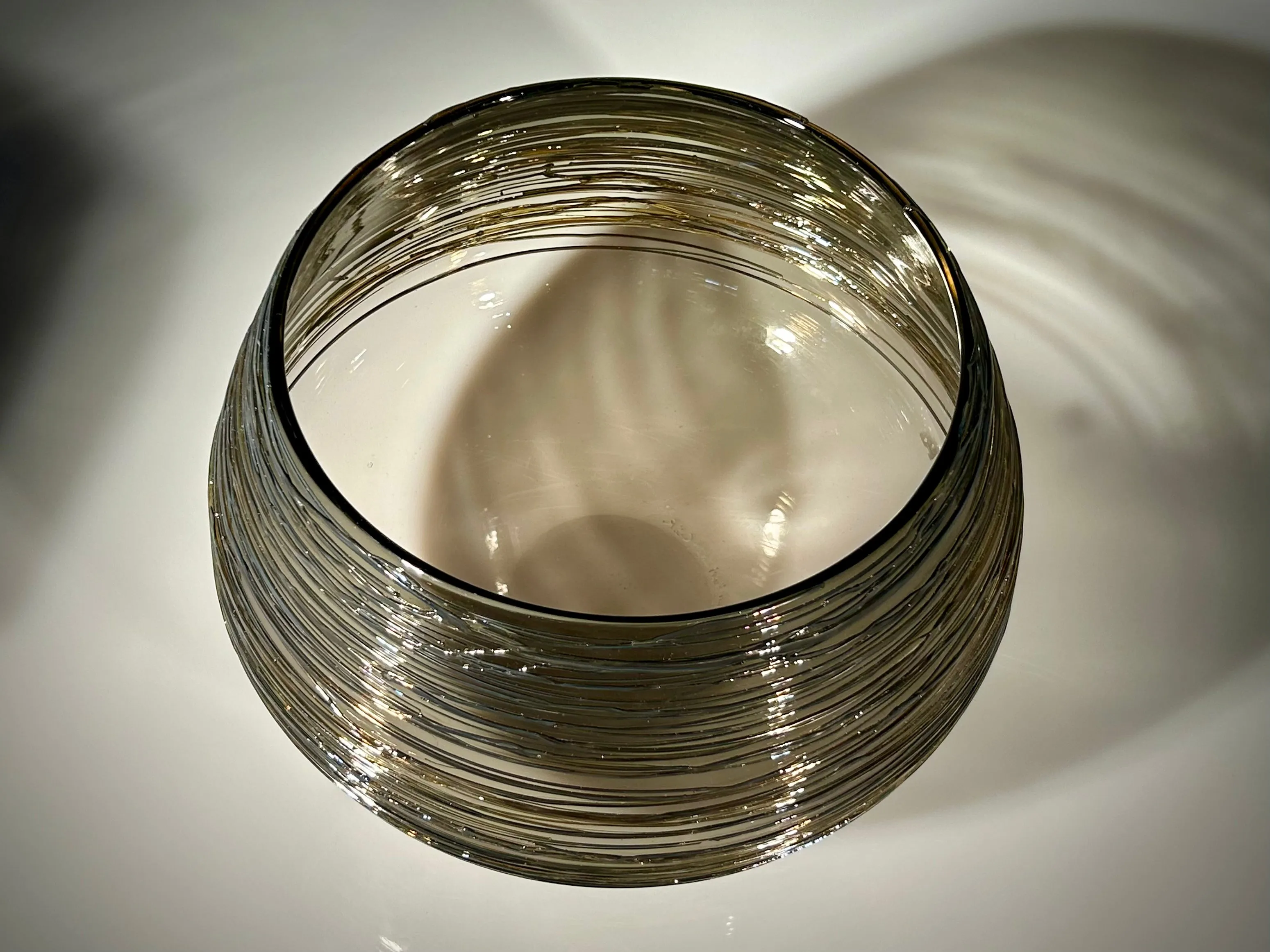 Grey Threaded Bowl
