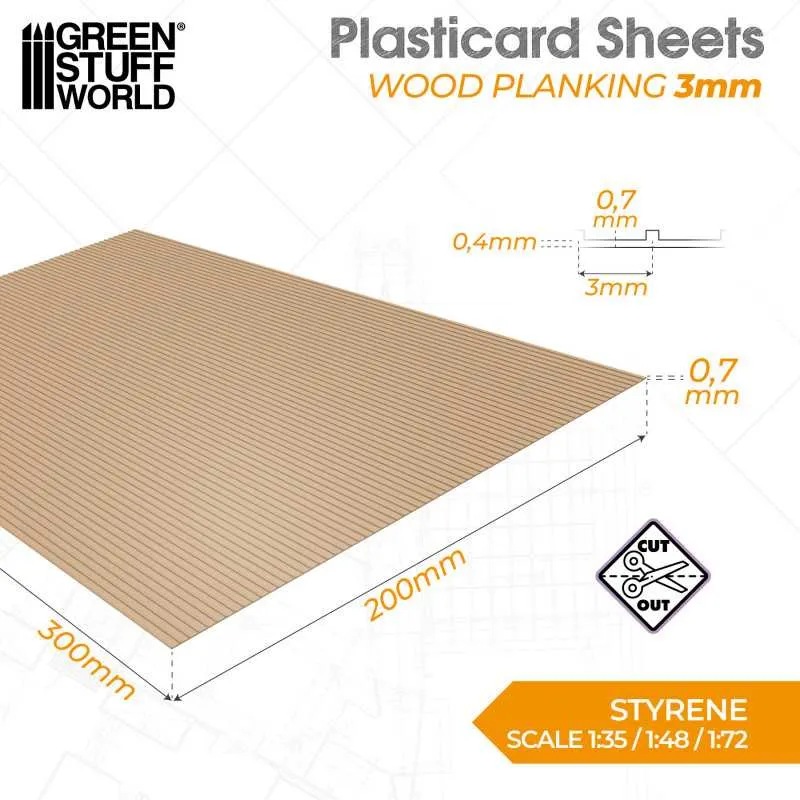 GSW Plasticard - Wood Planking