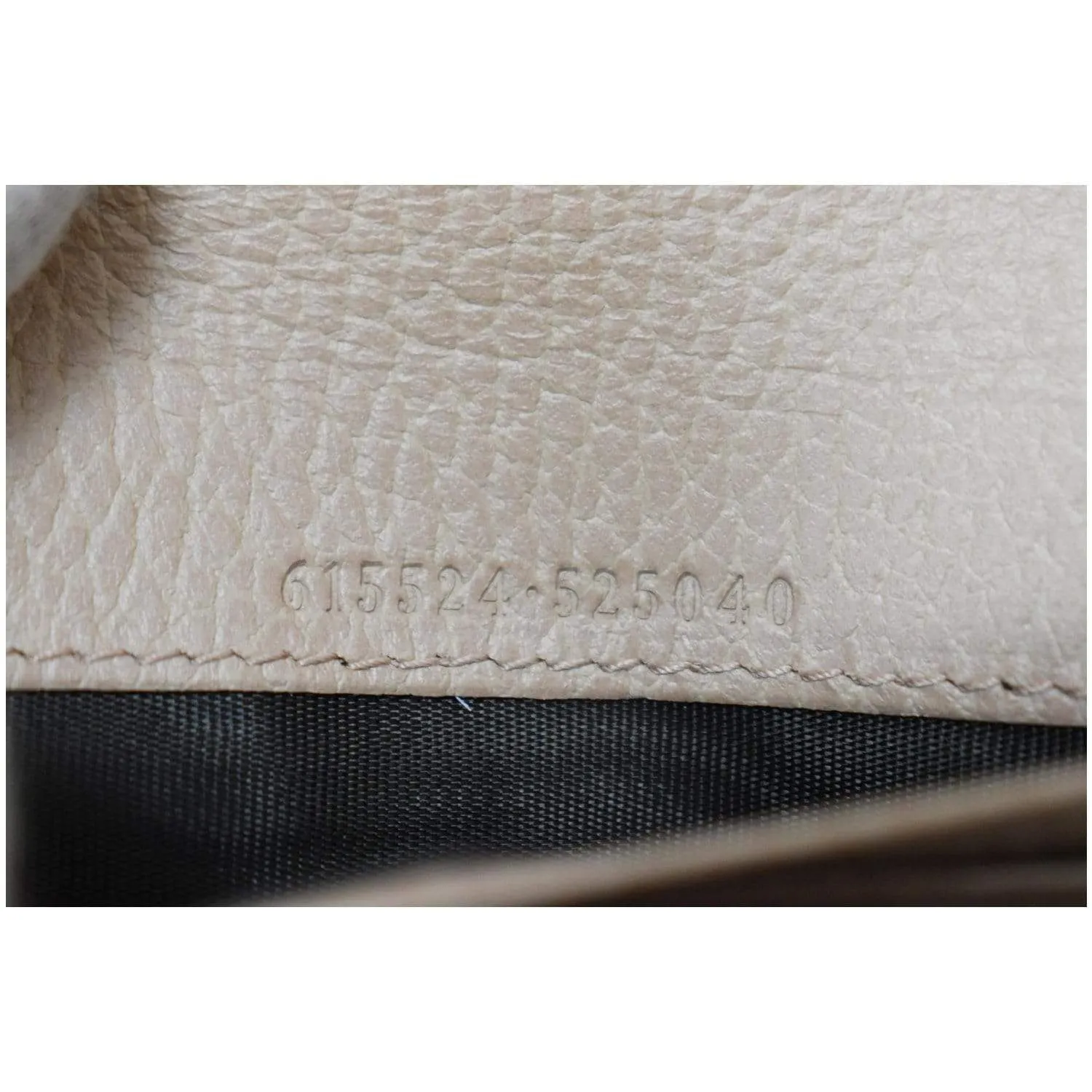 GUCCI GG Interlocking Continental Leather Wallet Beige 615524