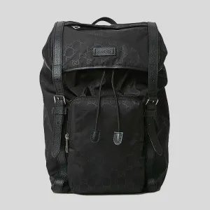 GUCCI Guccissima Unisex Signature GG Nylon Backpack Black RS-510336