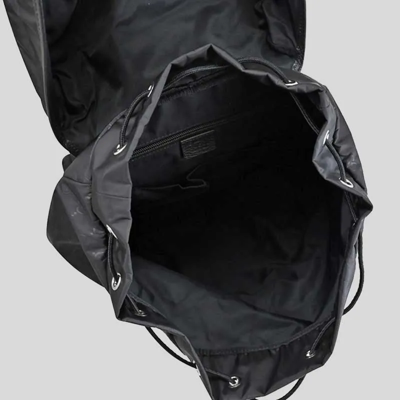 GUCCI Guccissima Unisex Signature GG Nylon Backpack Black RS-510336