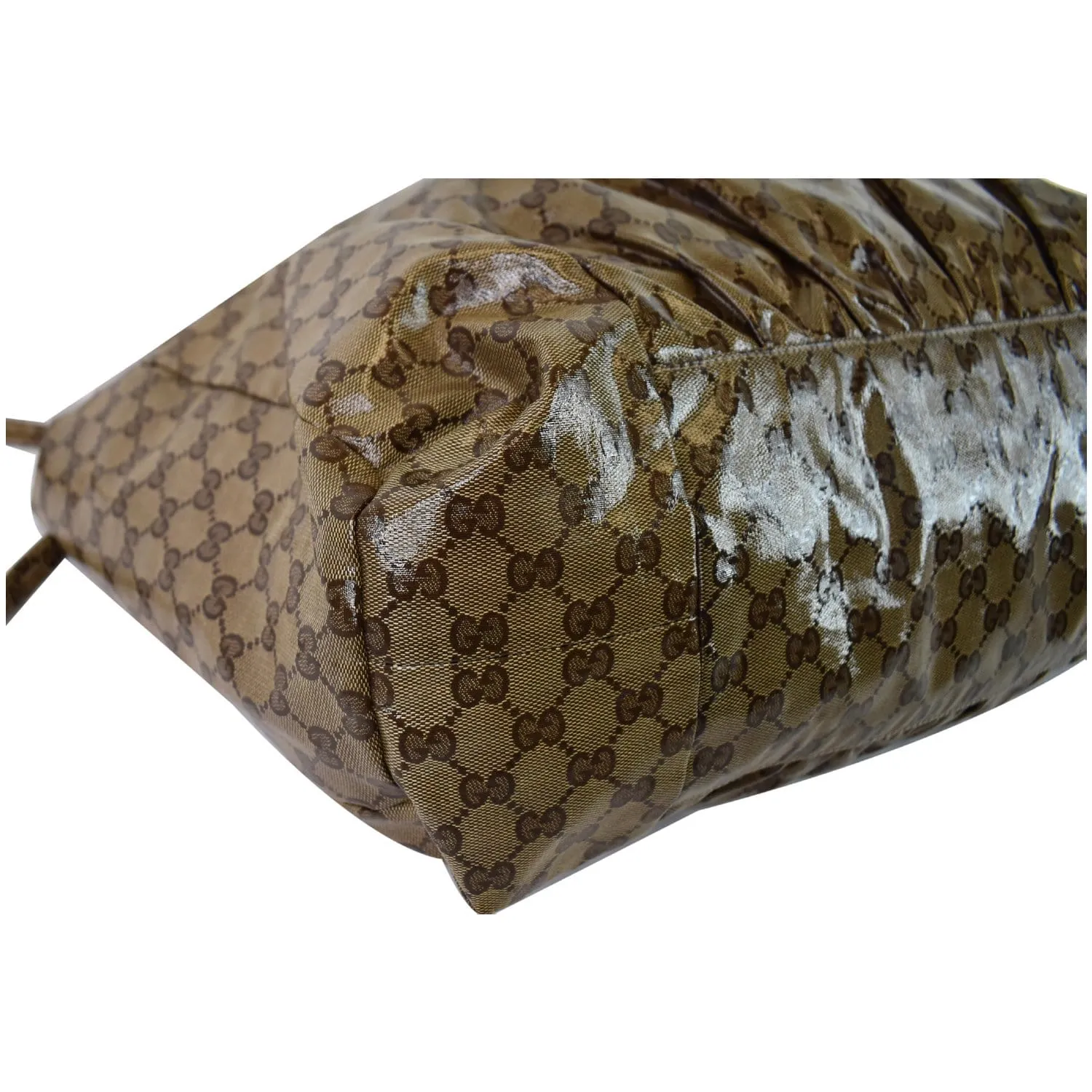 GUCCI Hysteria Large Crystal Coated Canvas Tote Bag Beige 197022