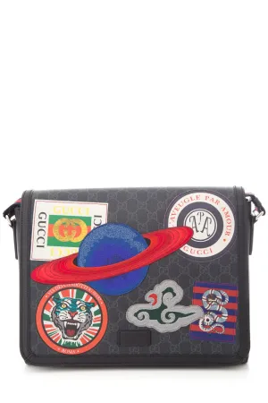 Gucci Multicolor Night Courrier Supreme Flap Messenger Cross-Body
