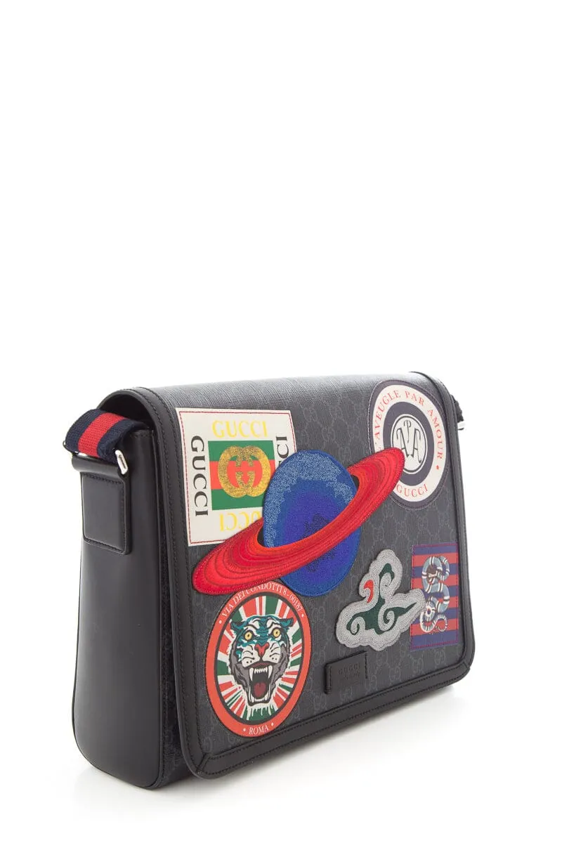 Gucci Multicolor Night Courrier Supreme Flap Messenger Cross-Body