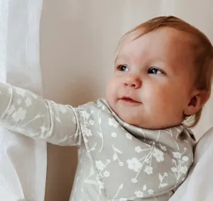GunaMuna Bandana Bib in Magnolia Blossom Print