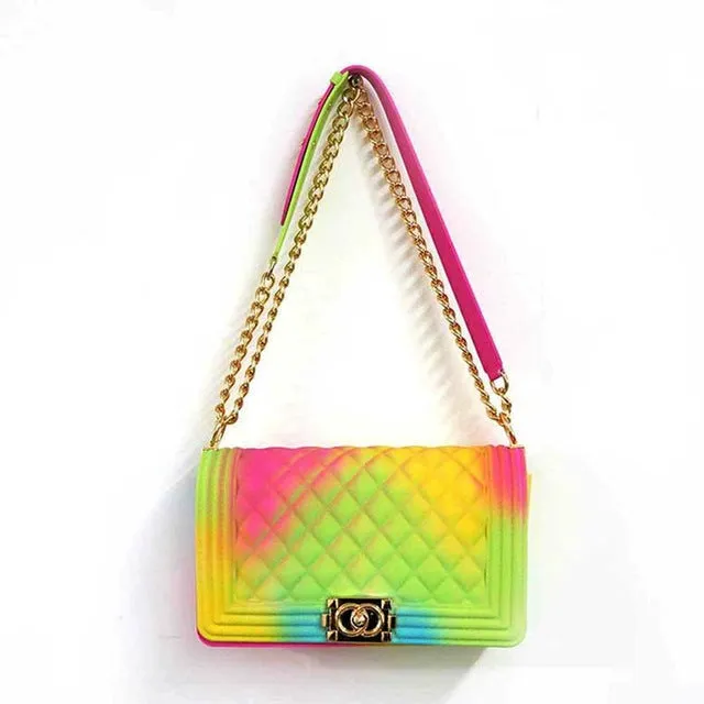 GW luxury handbags square handbags women colorful jelly handbags high quality 2020 designer new style