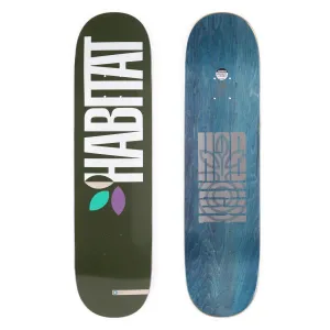Habitat Apex Bold Green (Twin Tail) Skateboard Deck - 8.25"
