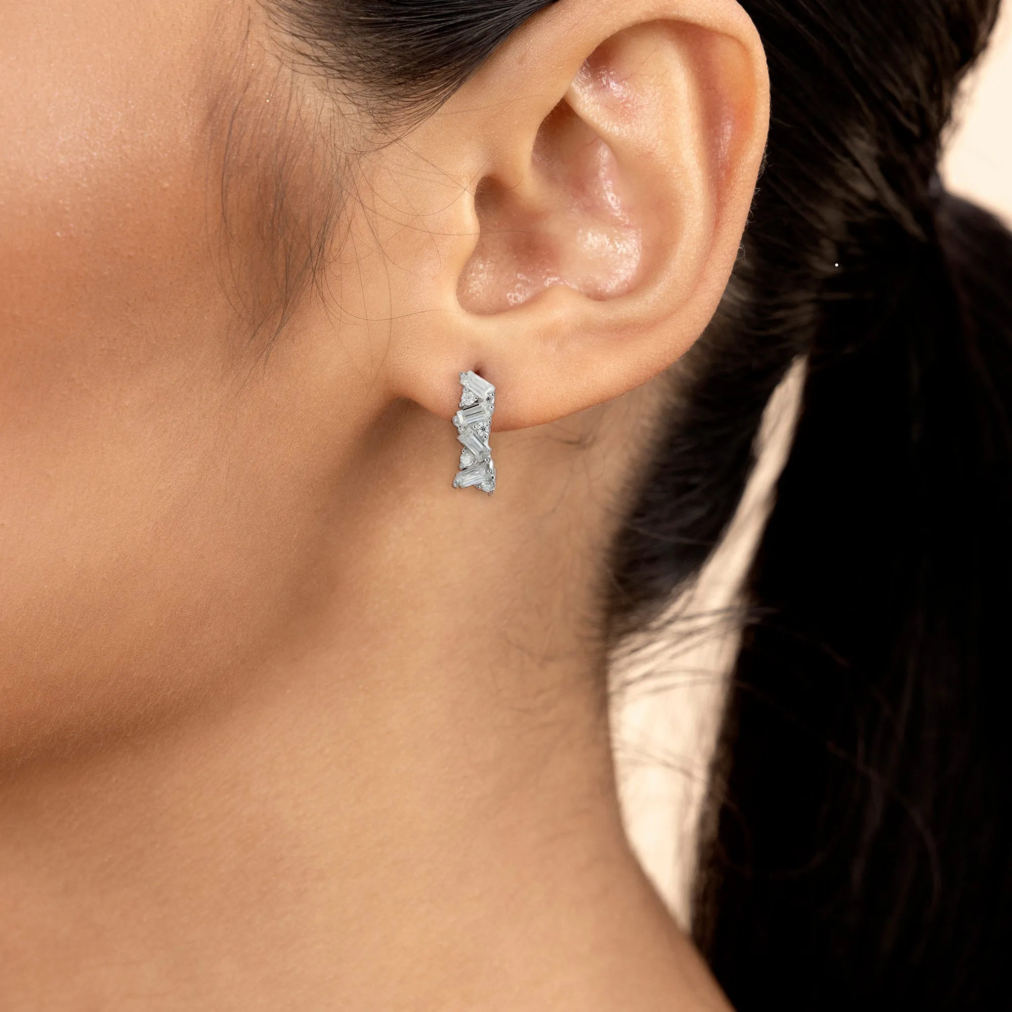 Halo Hoop Earrings - Pair