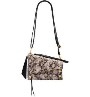 Hammitt Curtis Contrast Snake/Brushed Gold Handbag