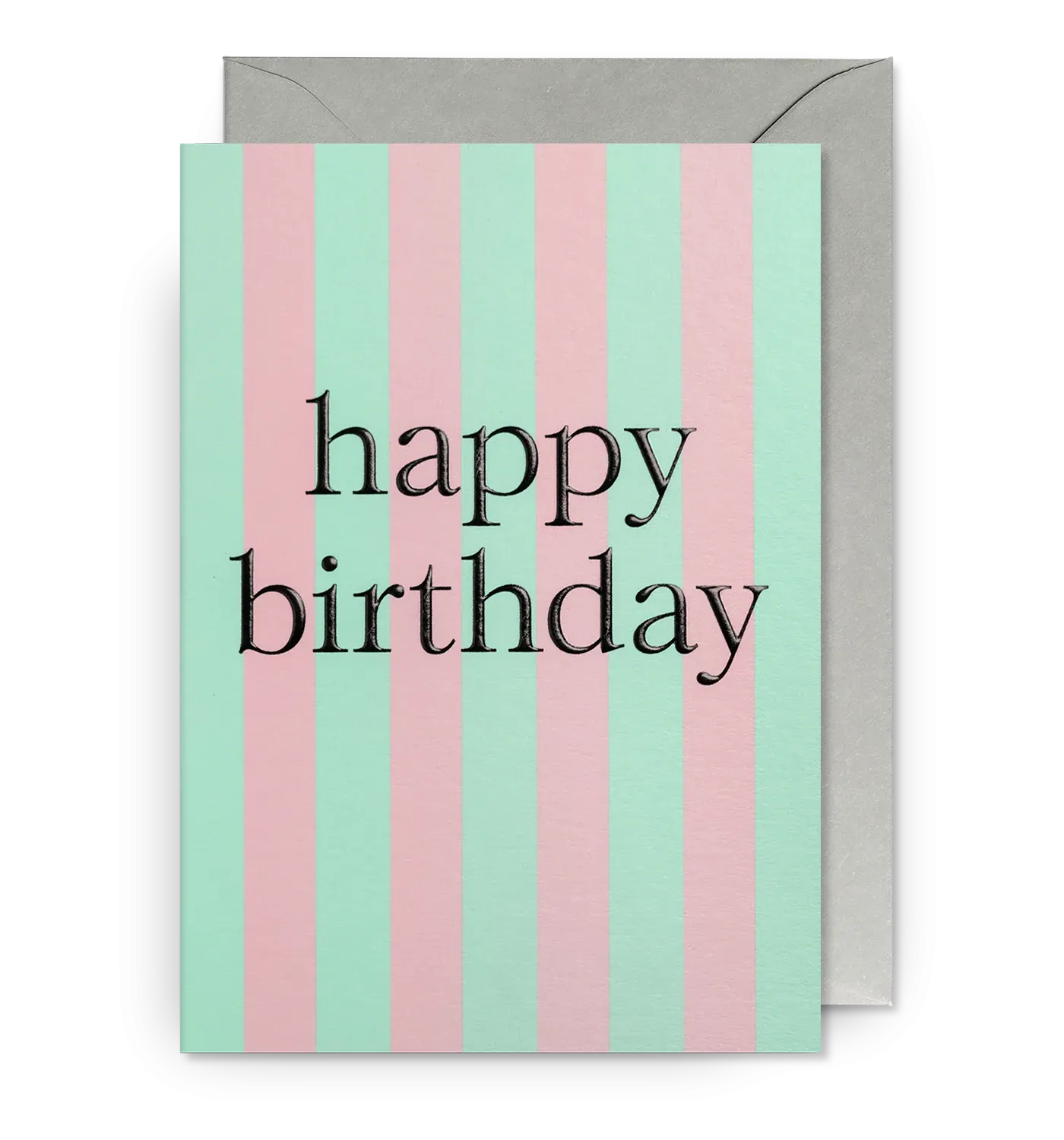 Happy Birthday Pastel Candy Striped