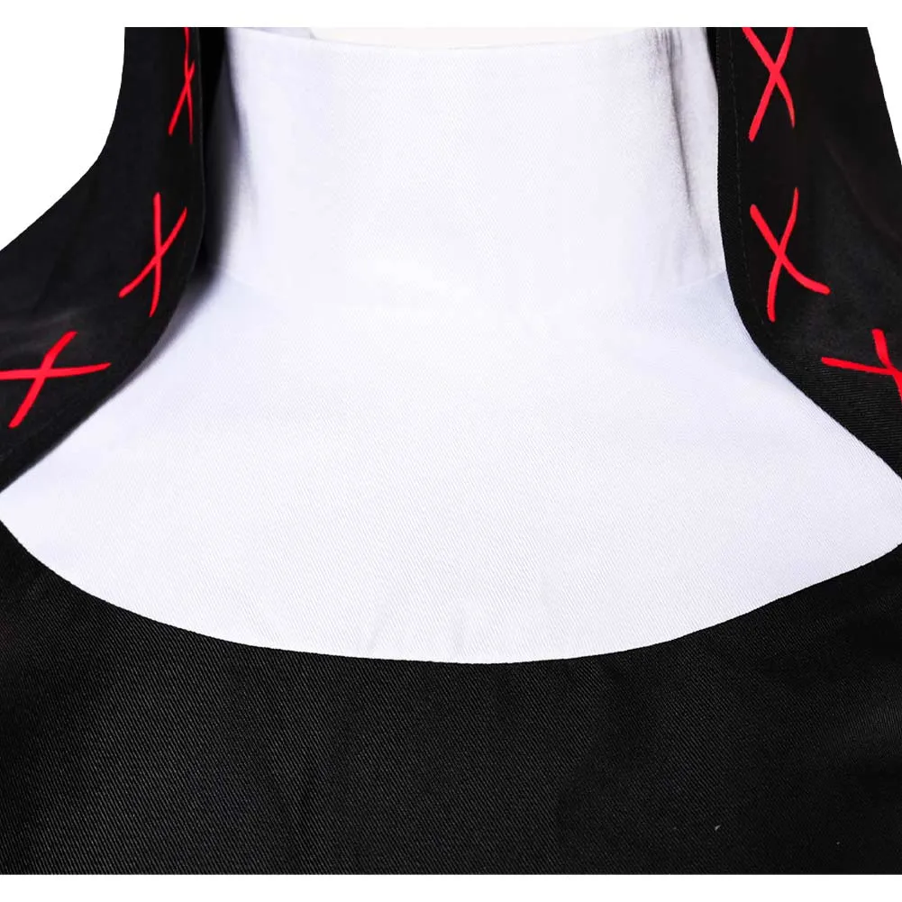 Hazbin Hotel Alastor Black Sister Nun Dress Cosplay Costume Outfits Halloween Carnival Suit