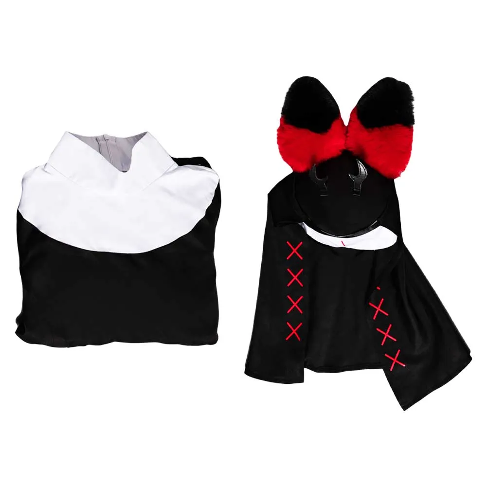 Hazbin Hotel Alastor Black Sister Nun Dress Cosplay Costume Outfits Halloween Carnival Suit