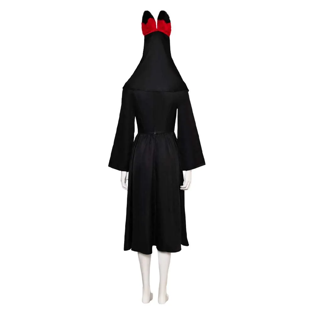 Hazbin Hotel Alastor Black Sister Nun Dress Cosplay Costume Outfits Halloween Carnival Suit