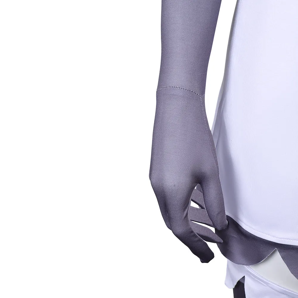 Hazbin Hotel Vaggie Black-white Dress Cosplay Costume Outfits Halloween Carnival Suit