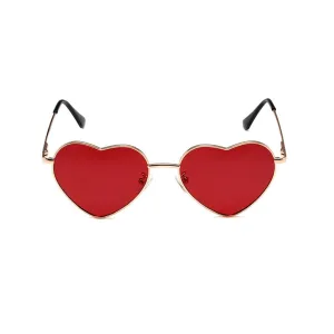 Hazbin Hotel Valentino TV Character Cosplay Red Heart-shaped Glasses Halloween Carnival Costume Accessories Props